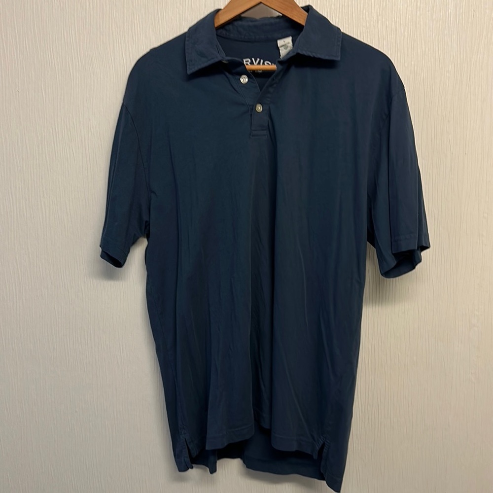 Used Orvis L men’s dark blue s/s shirt